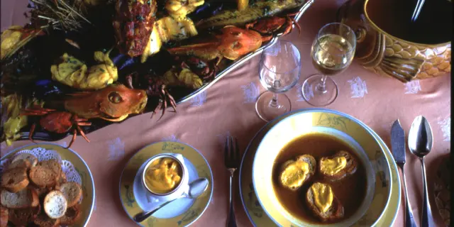 Bouillabaisse Marseillaise, broth and rouille