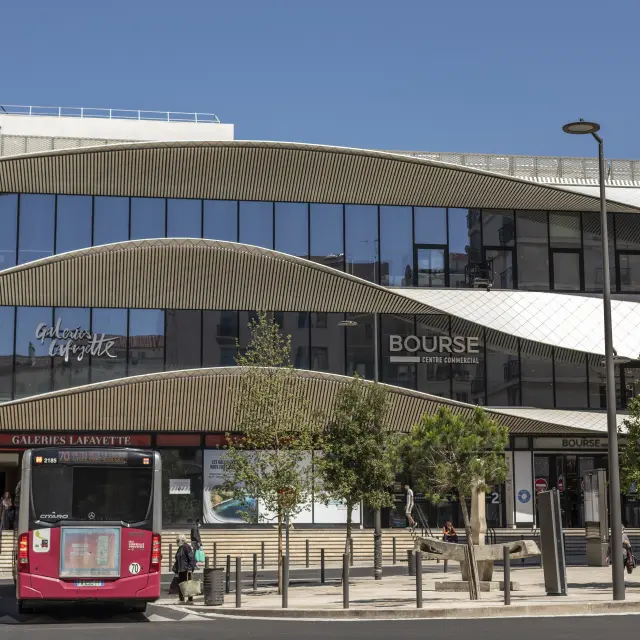 Facade of the shopping centre, Centre Bourse, Marseille