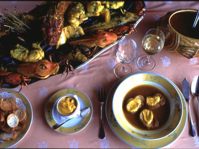 Bouillabaisse Marseillaise, bouillon et rouille