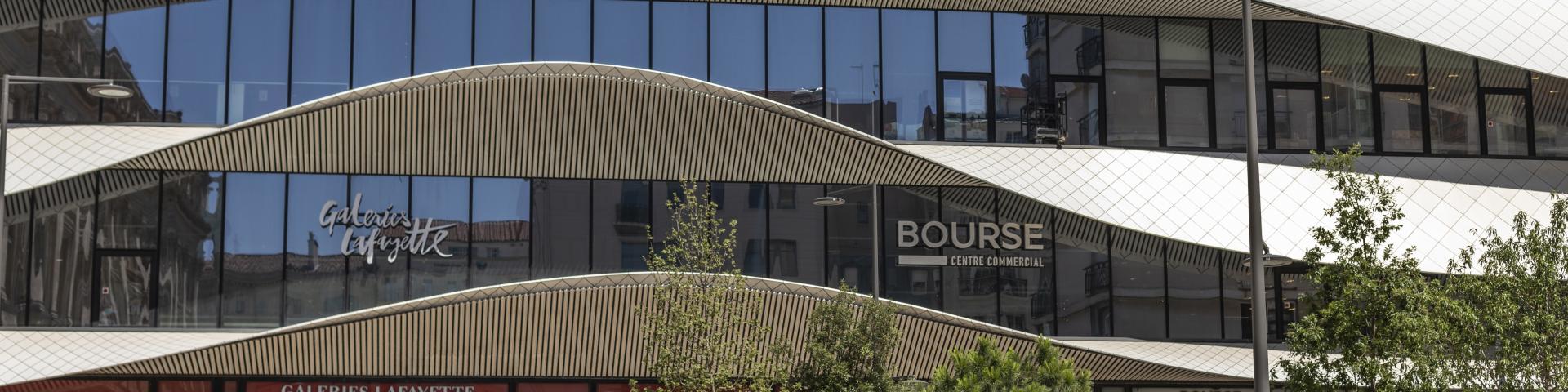 Facade du Centre Commercial, Centre Bourse à Marseille