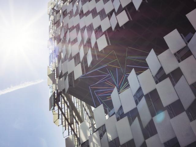 Facade du musée du FRAC à Marseille