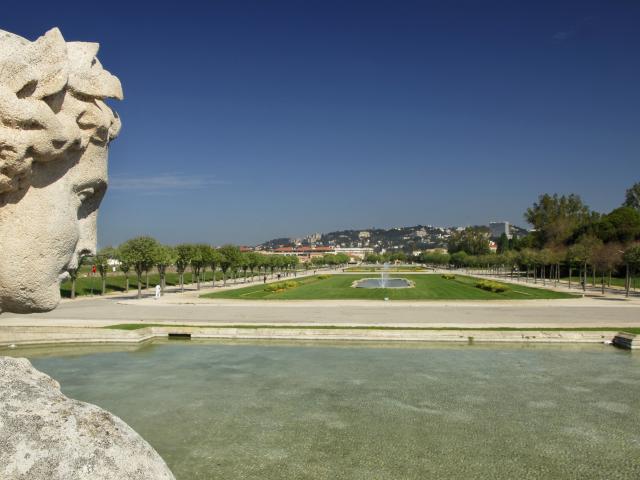 Parc Borely Marseille, vue sur l'entrée du Parc depuis le chateau
