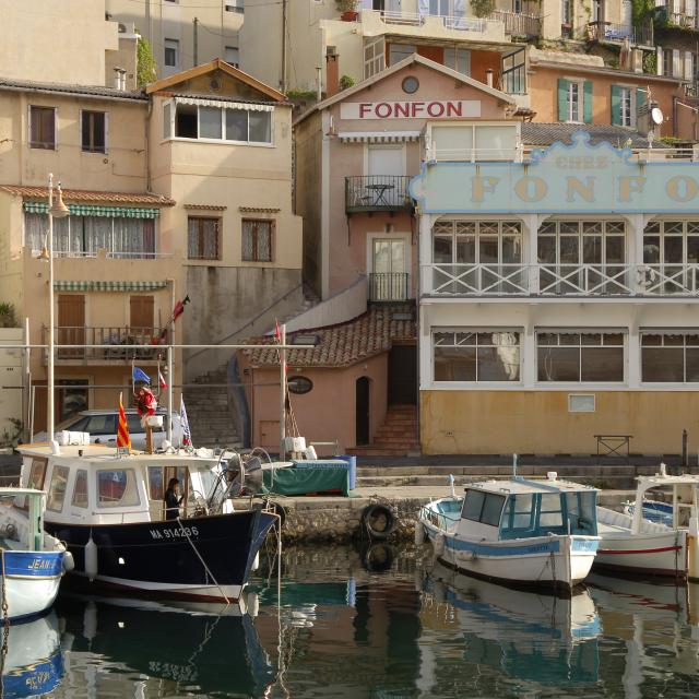 Vallon des Auffes à Marseille, Restaurant Chez Fonfon