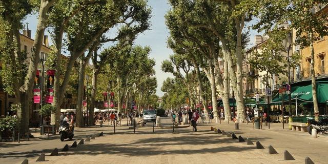 Cours Mirabeau à Aix En Provence