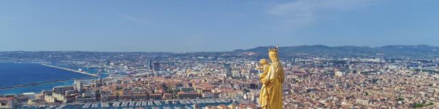Notre-Dame de la Garde et ville de Marseille