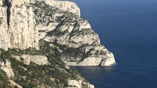 Vue sur la côte et les calanques de Marseille