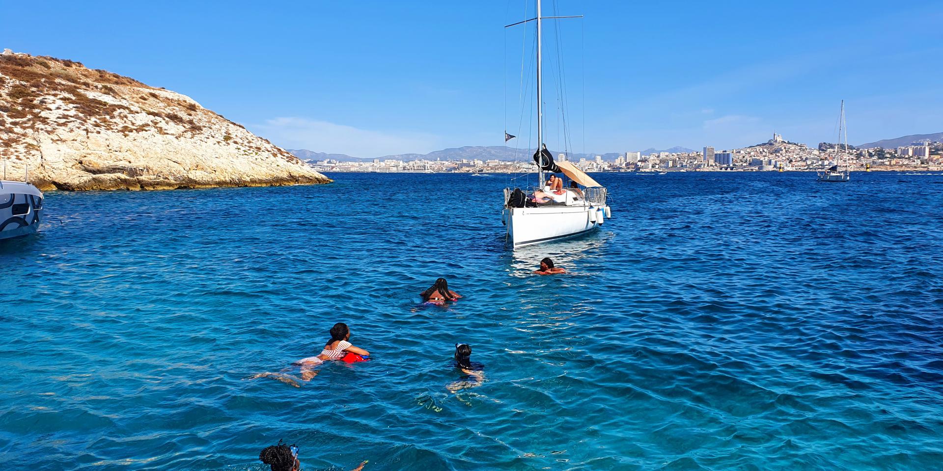 Balade et baignade dans les îles du Frioul