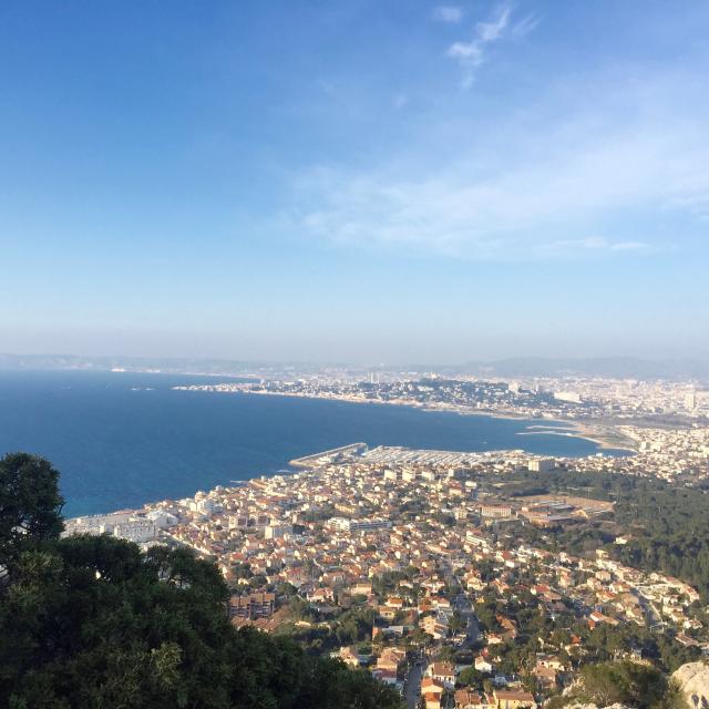 vue de la ville de Marseille depuis le Parc de Luminy