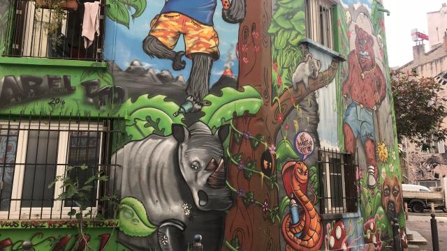 Street-Art quartier du Cours Julien a marseille