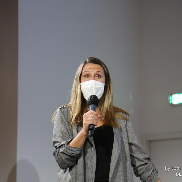 Cyrille Saboya qui fait un discours