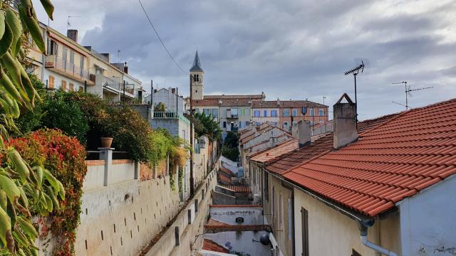 Habitations et maison dans le village de l'Estaque