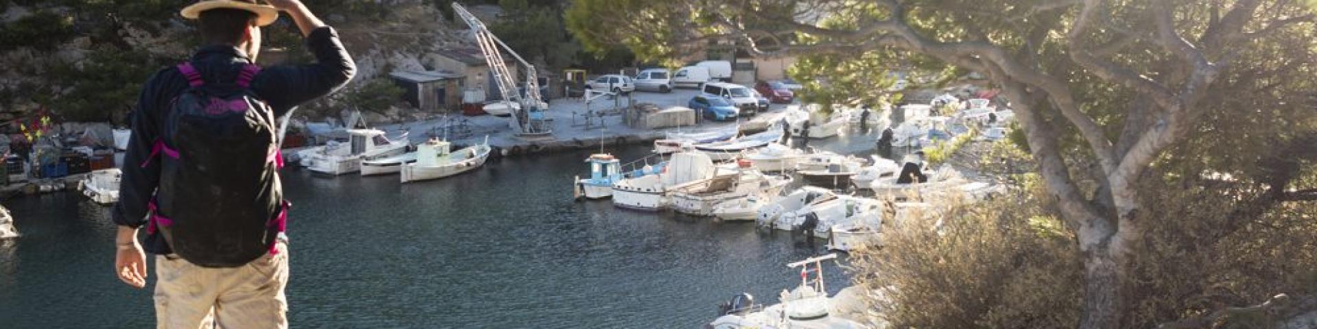 Calanque de Morgiou, Promeneur