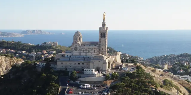 Aerial view of Notre Dame de la Garde