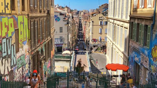 vue depuis les escaliers du cours julien