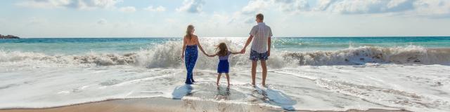 Famille à La Plage