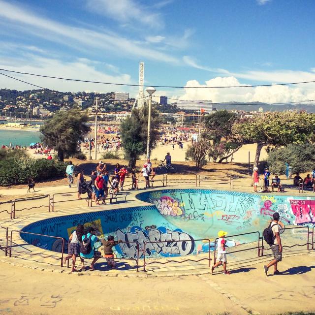 Skate Park, Bowl à l'Escale Borely à Marseille