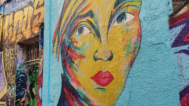 Street-art au cours Julien à Marseille
