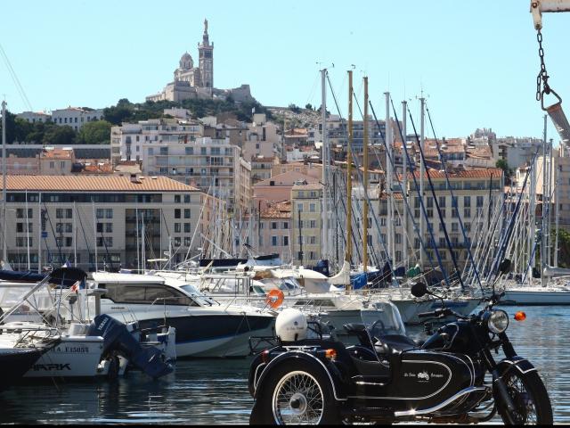 Side car sur le vieux port