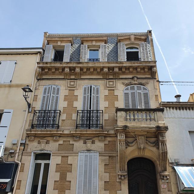 Façade d'une maison à Mazargues