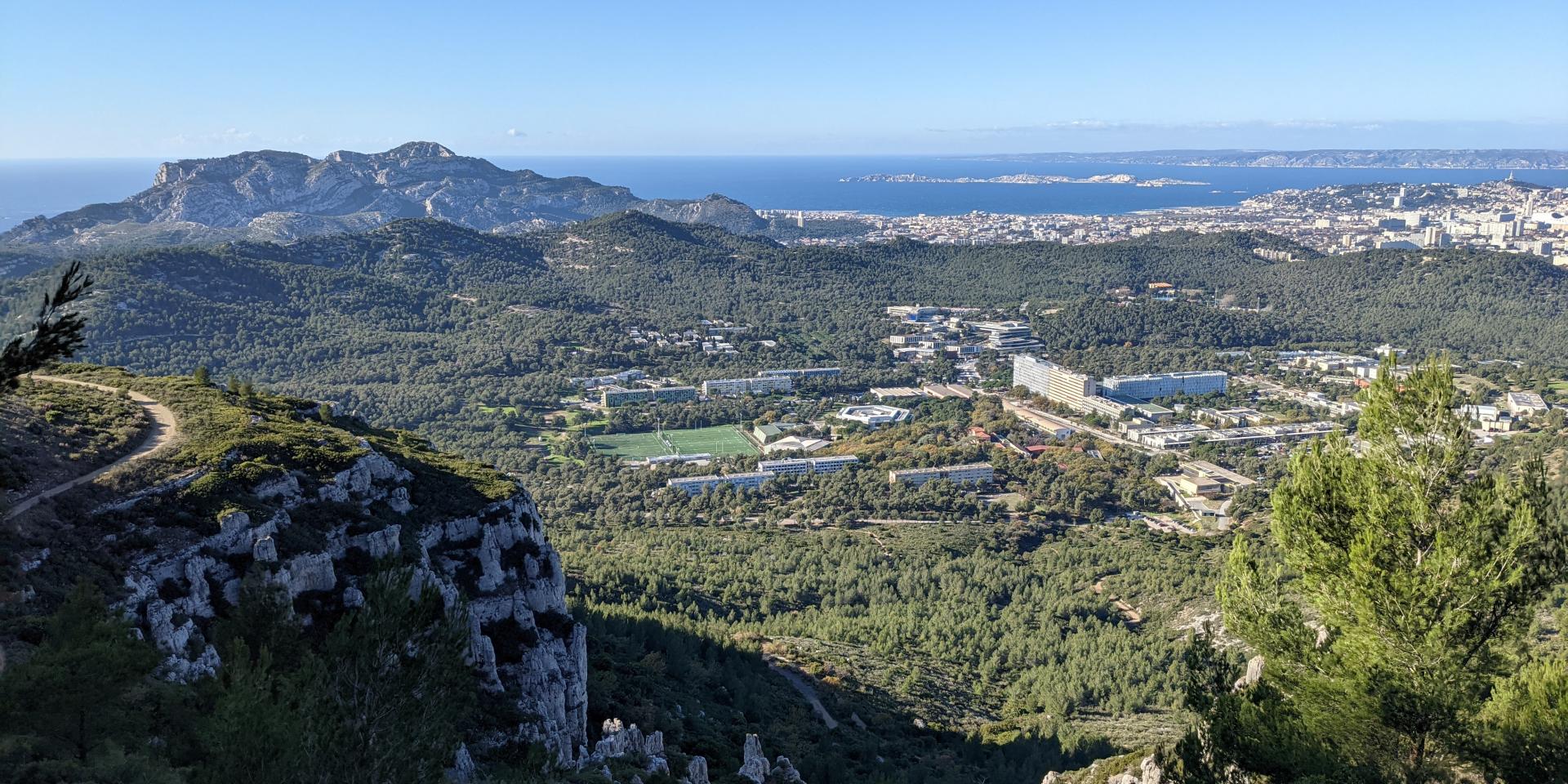 Vue panoramique depuis le mont puget