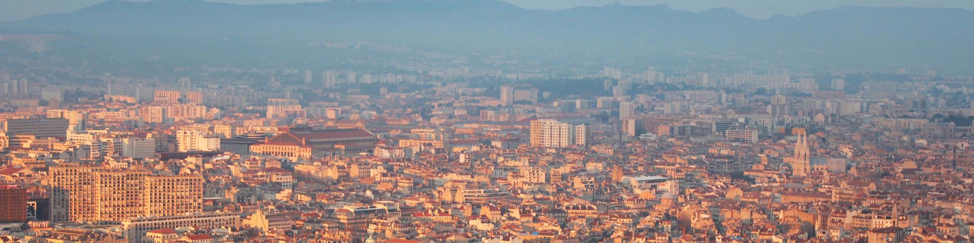 Vue Sur La Ville De Marseille