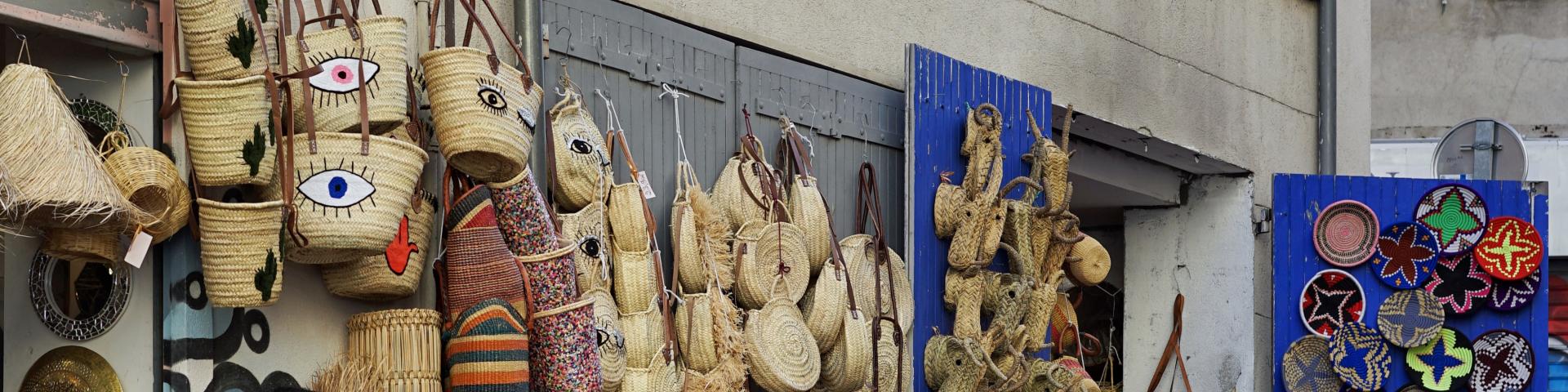 Boutique dans le quartier noailles