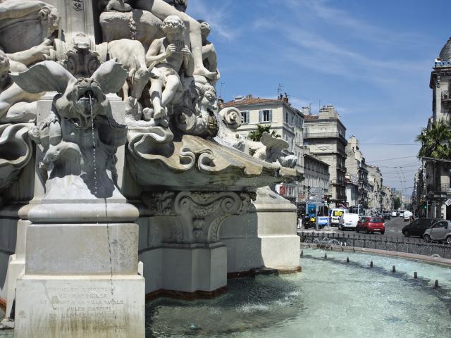 place Castellane, détail fontaine