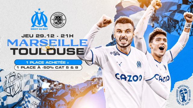 Affiche du match OM Toulouse
