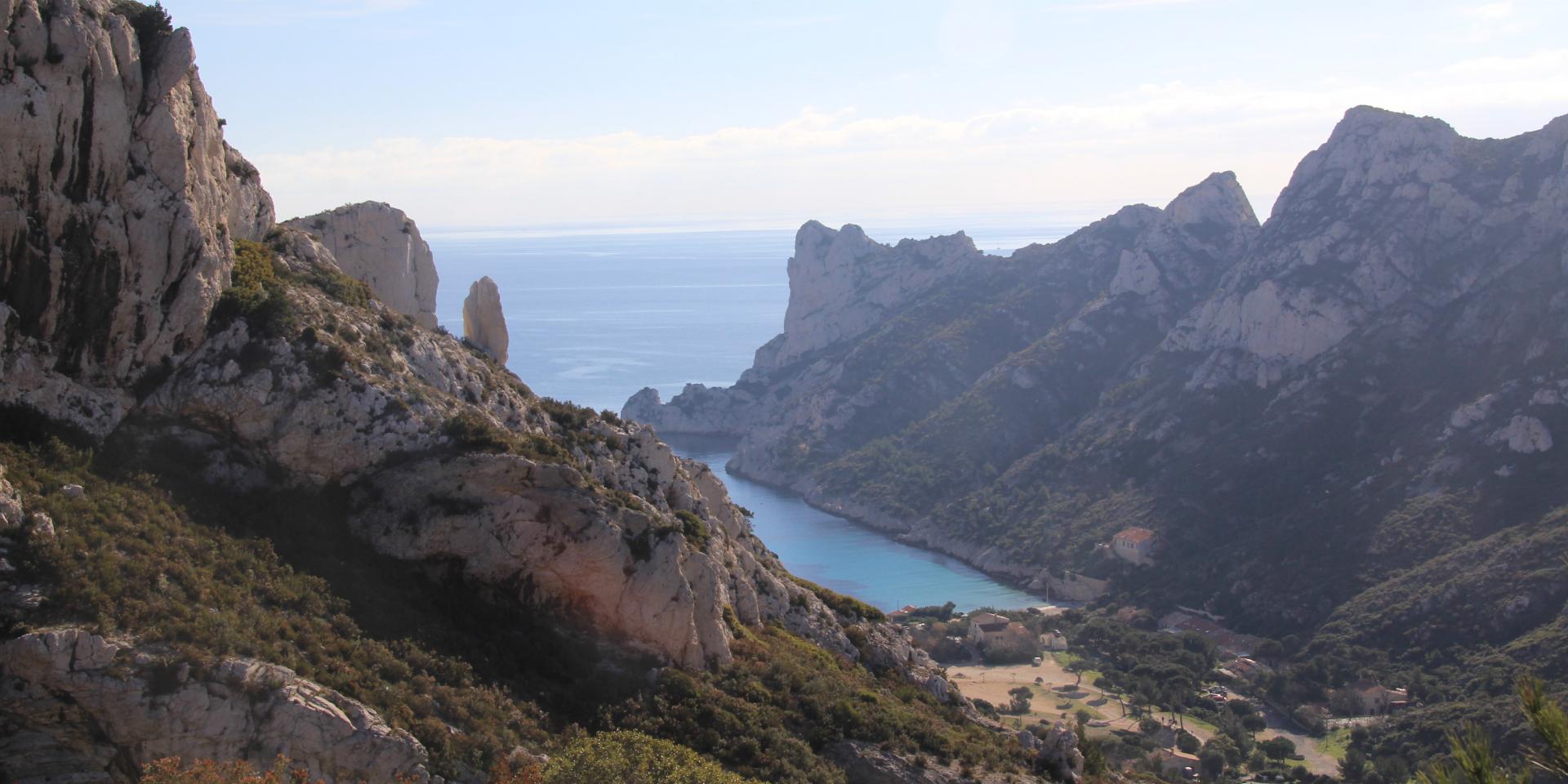 Vue sur la calanque de sormiou