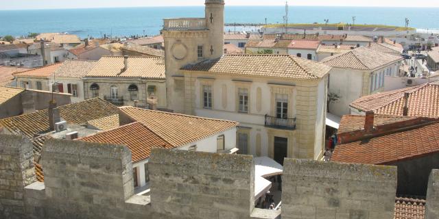 Saintes-Maries de la Mer depuis le toit de l'église