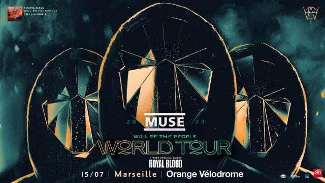 concert affiche Muse Orange Vélodrome 2023