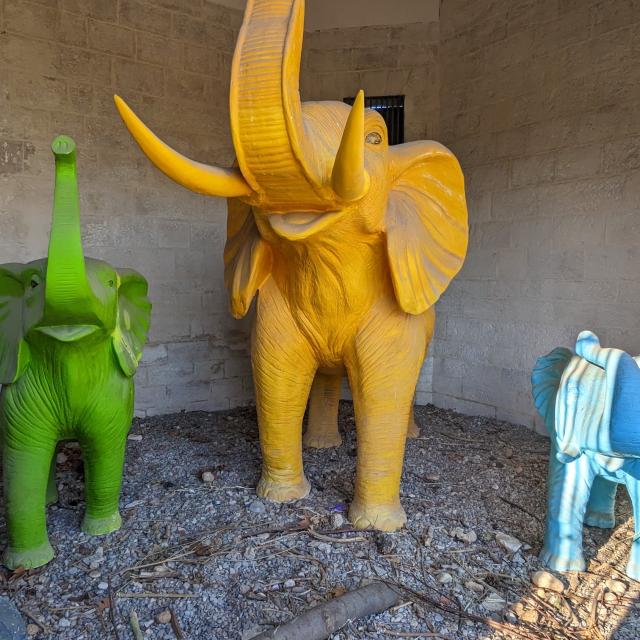 Statues éléphants du palais longchamp