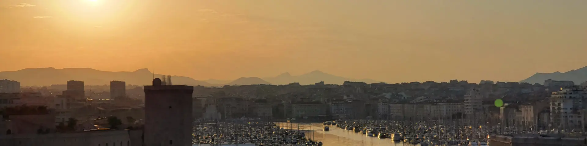 Entrance to the Old Port at sunrise