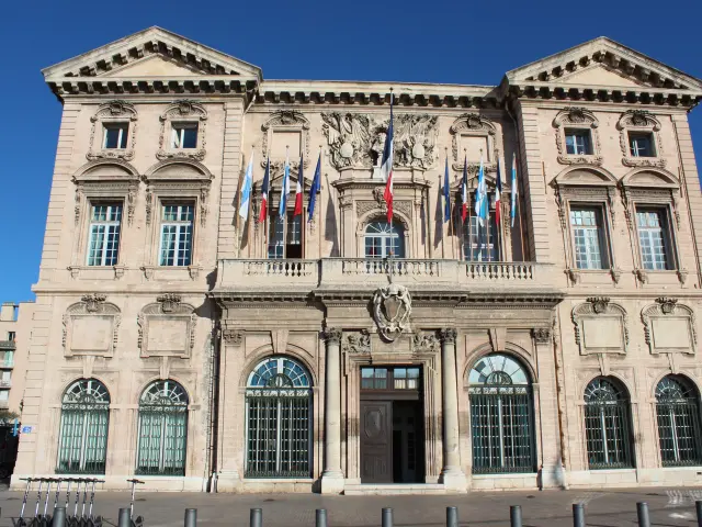 Facade de l'Hôtel de Ville de Marseille