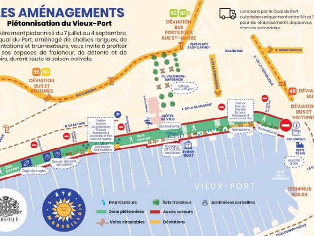 Plan Pietonnisation Vieux Port Ete Marseillais 2023