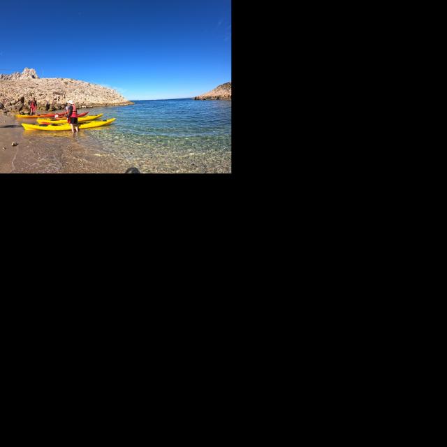 Kayak de mer anse de la Maronaise