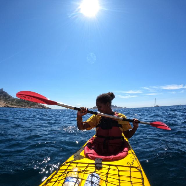 Kayak de mer île Maïre à Marseille