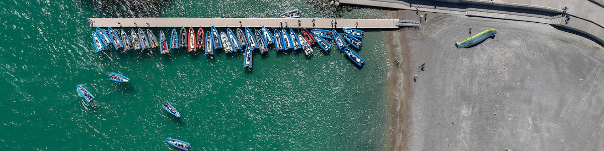 Paris 2024 Olympic Sailing Test Event, Marseille, France. Day 6 Race Day on 14th July 2023.