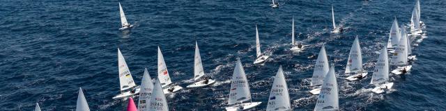 Paris 2024 Olympic Sailing Test Event, Marseille, France. Day 6 Race Day on 14th July 2023.