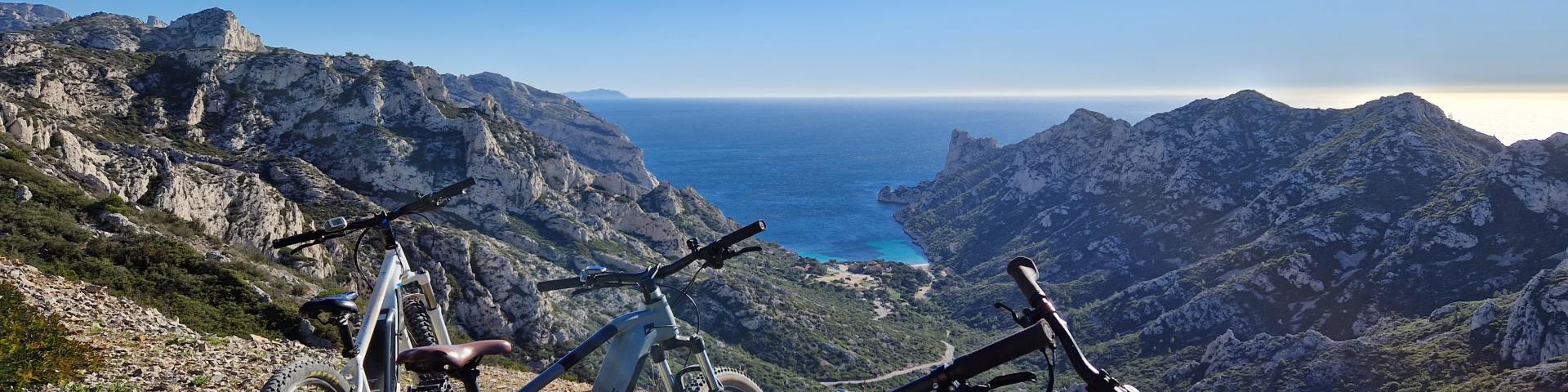 Vélos au col de sormiou