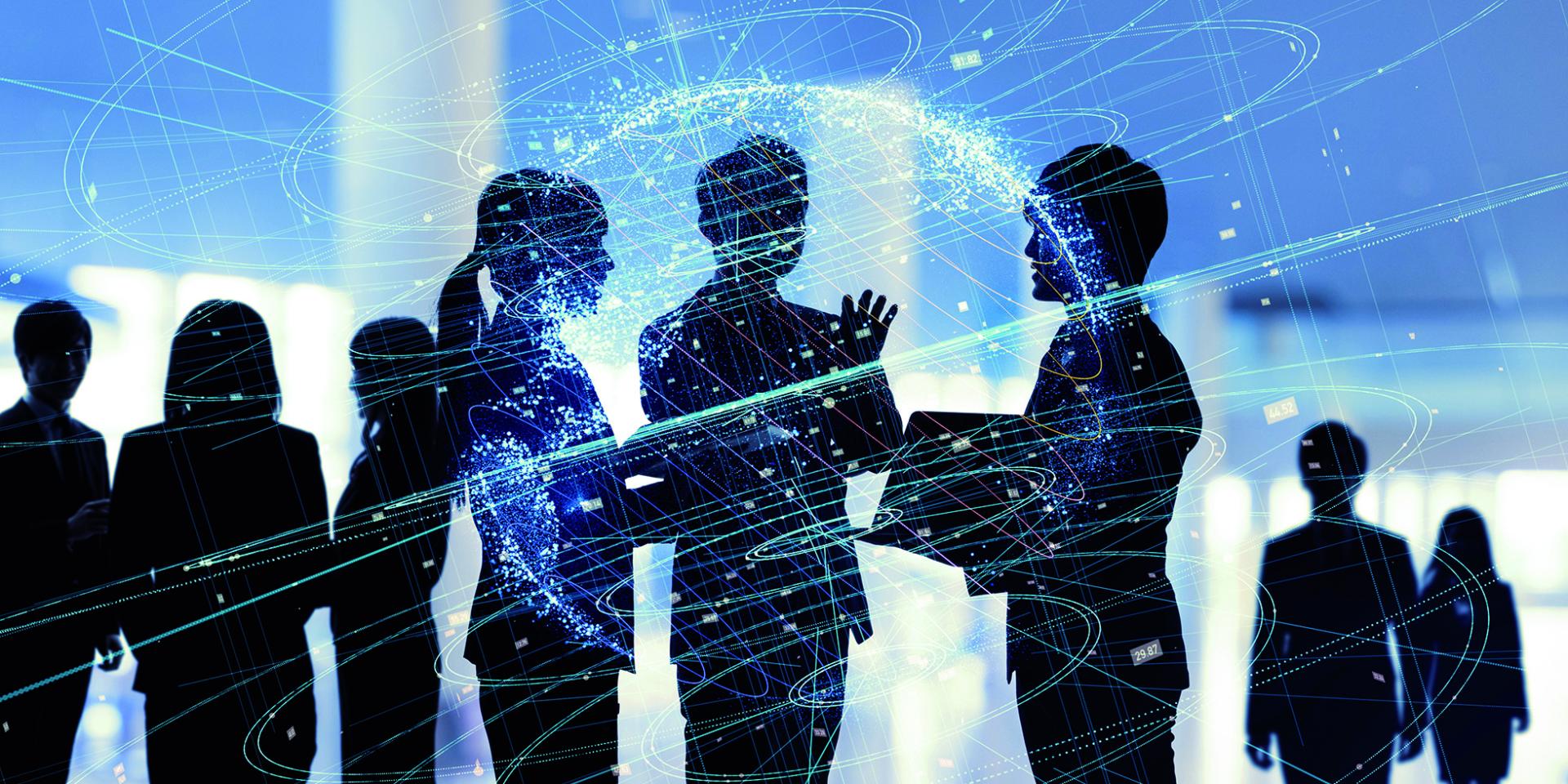 Digital - Network of business concept