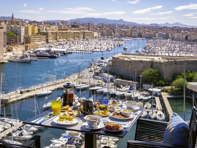 Terrace View Old Port Sofitel Marseille Vieux Port