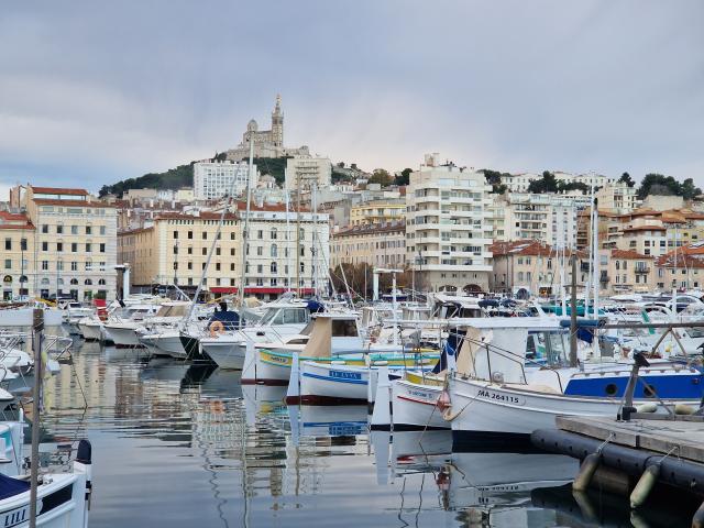 Vieux Port par temps de pluie