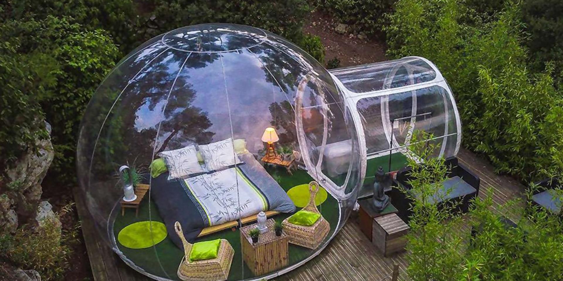 Hébergement insolite bulles plein air
