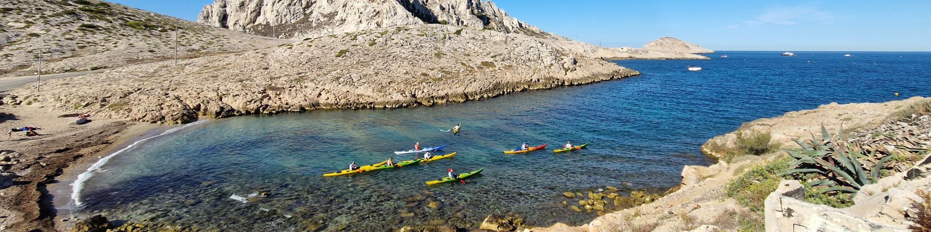 Kayak de mer aux Goudes à Marseille