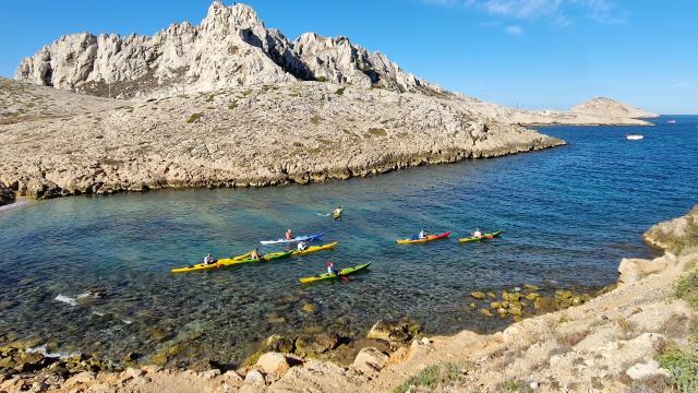Kayak de mer aux Goudes à Marseille