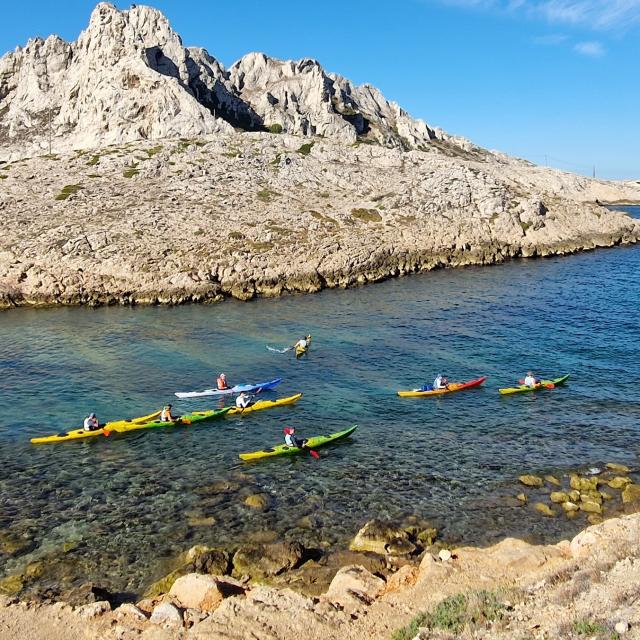 Kayak de mer aux Goudes à Marseille