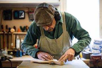 Reportaje y retrato de Baliboa en el marco de la etiqueta Fabrique à Marseille, 19 de febrero de 2025. Clement Mahoudeau para el Ayuntamiento de Marsella