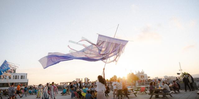 ambiance du festival le bon air en exterieur