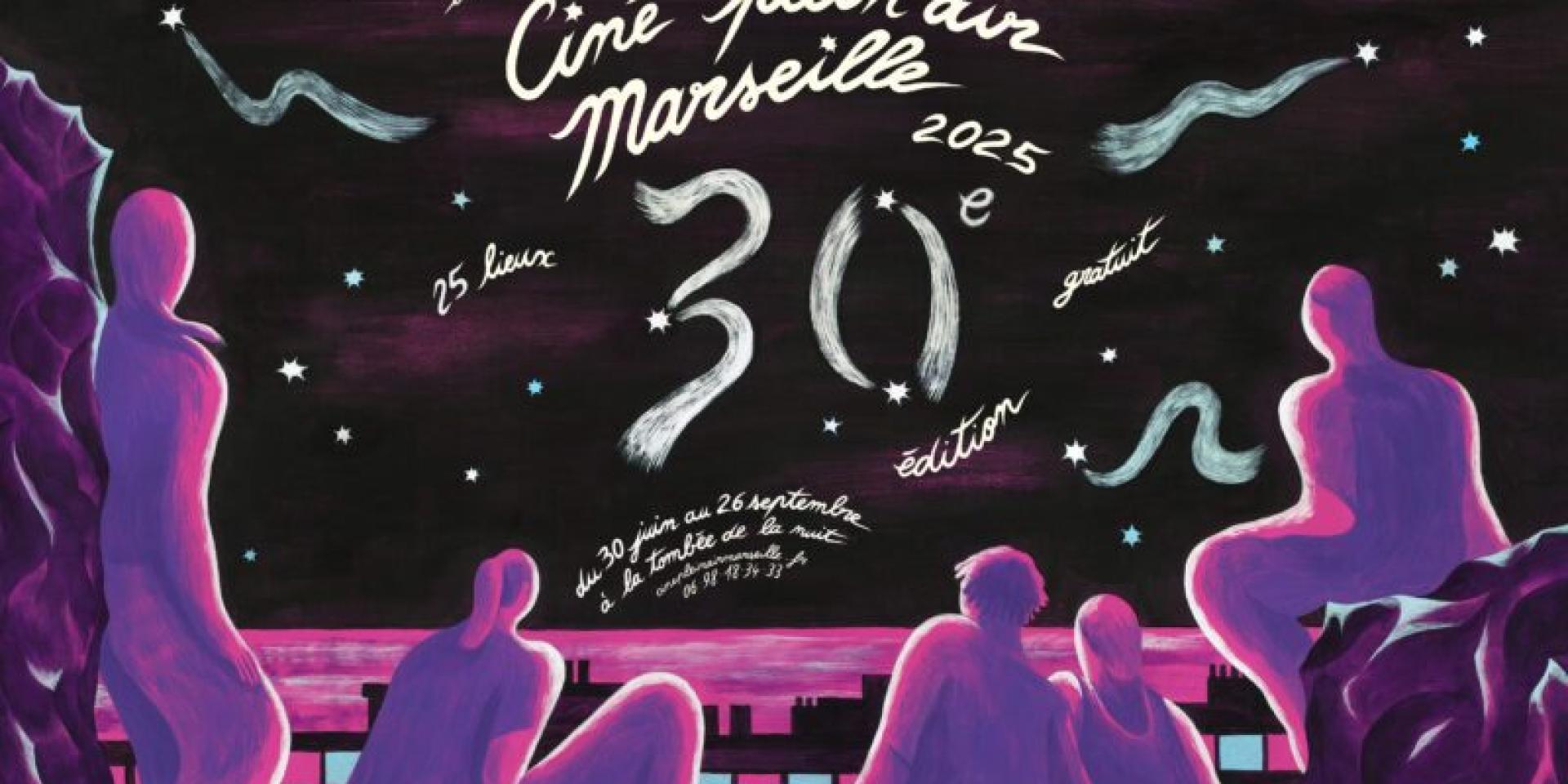 Affiche du festival Ciné plein Air 2025 à Marseille